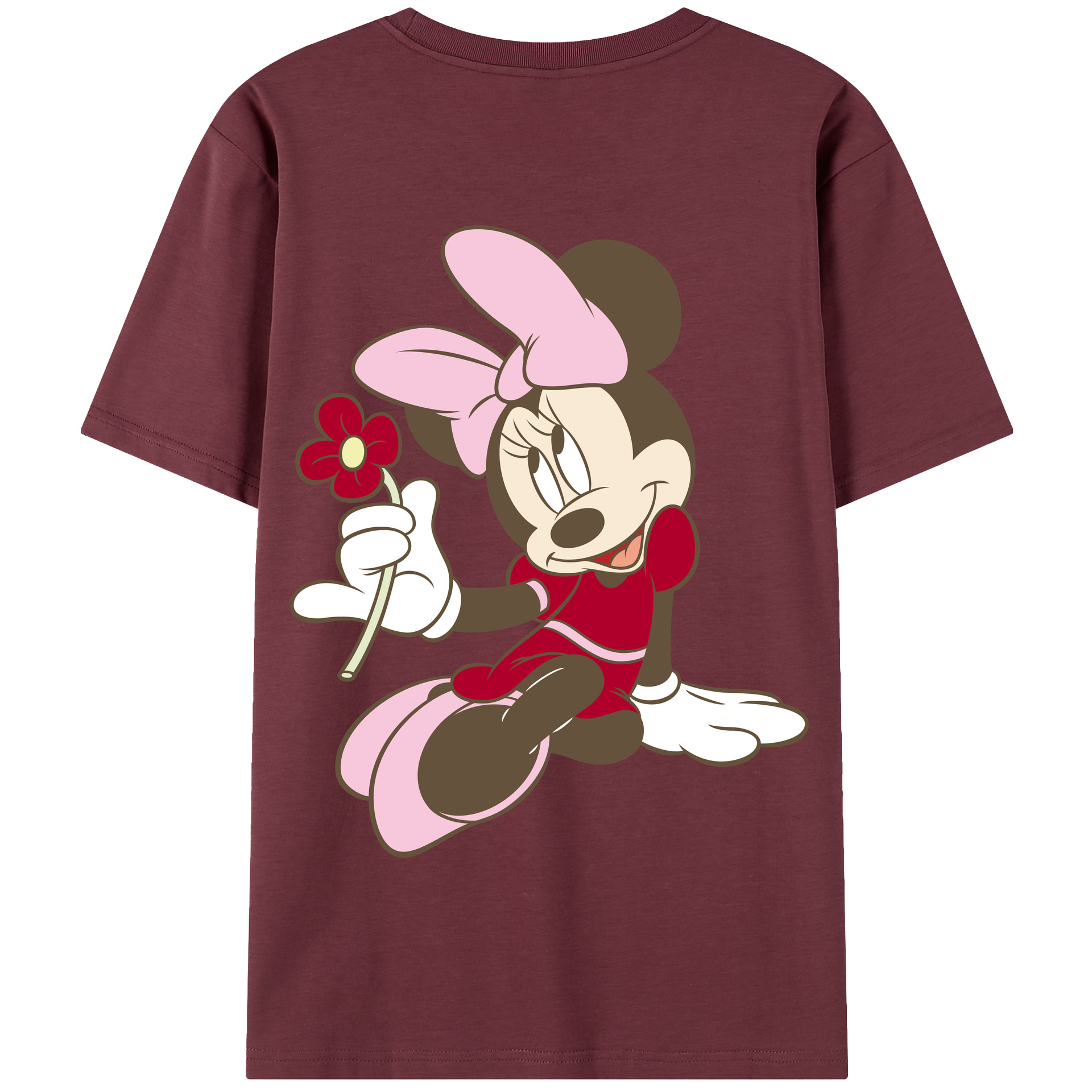 （画像用） ミッキーマウス Mickey Mouse 綿100％半袖Tシャツ（背面プリント）